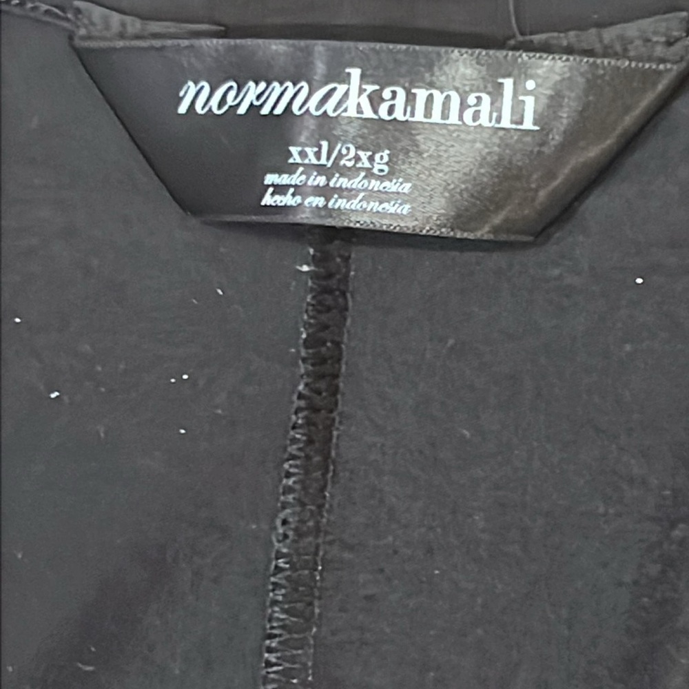 NWT Norma Kamali Black/Sparkly Jumpsuit, Pockets, XXL, Cap Sleeves - Picture 7 of 17